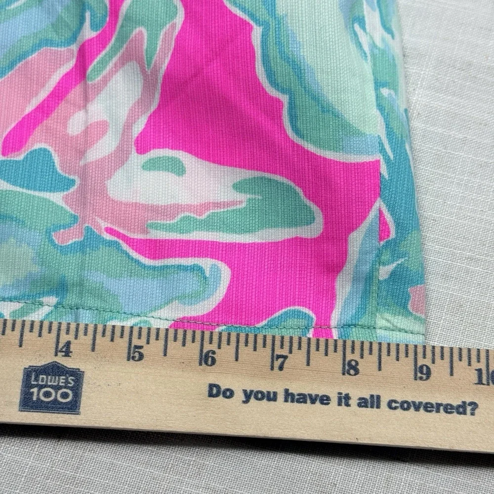 Lilly Pulitzer The Chipper‎ Short Women Size 00 Pink Teal Bermuda Shorts 19987